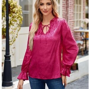 Grace KarinElegant Pink Women's Top